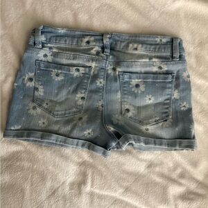 Girls SQZ Flower Denim Shorts